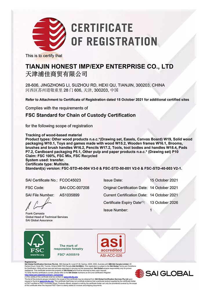 FSC Certificate