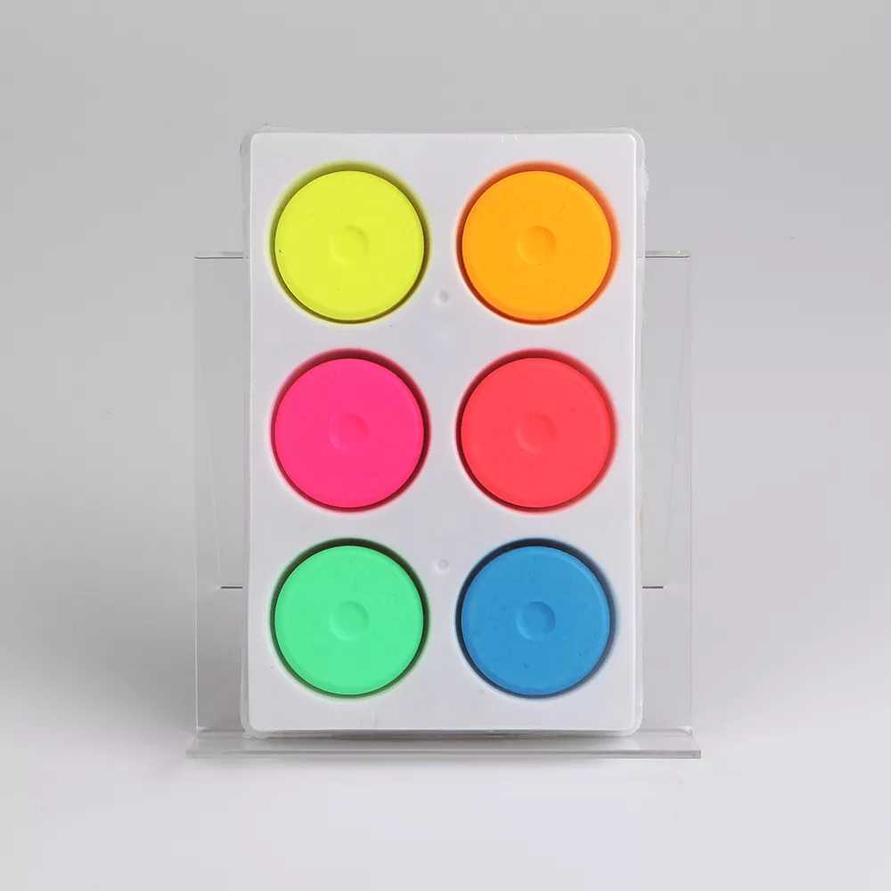 Set of 6 Assorted Fluorescent Colors