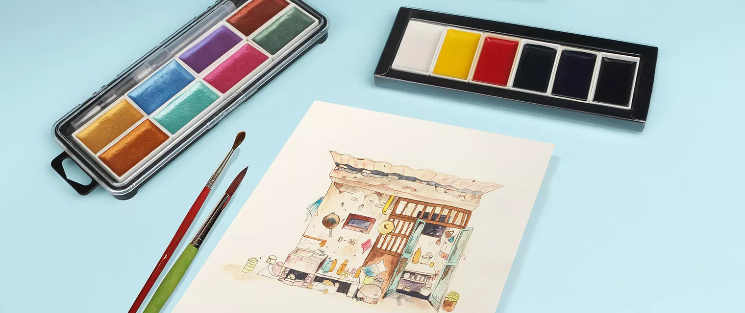 Precisely formulated artist watercolor, let your inspiration flow